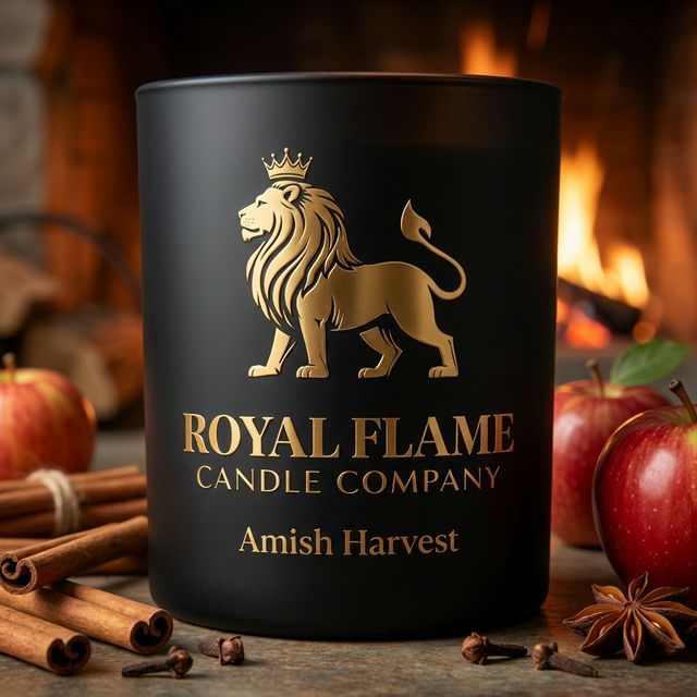 Amish Harvest - Royal Flame Candle Co - Obsidian Collection
