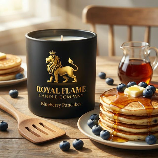 Blueberry Pancakes - Royal Flame Candle Co - Obsidian Collection