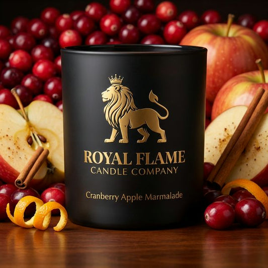 Cranberry Apple Marmalade - Royal Flame Candle Co - Obsidian Collection
