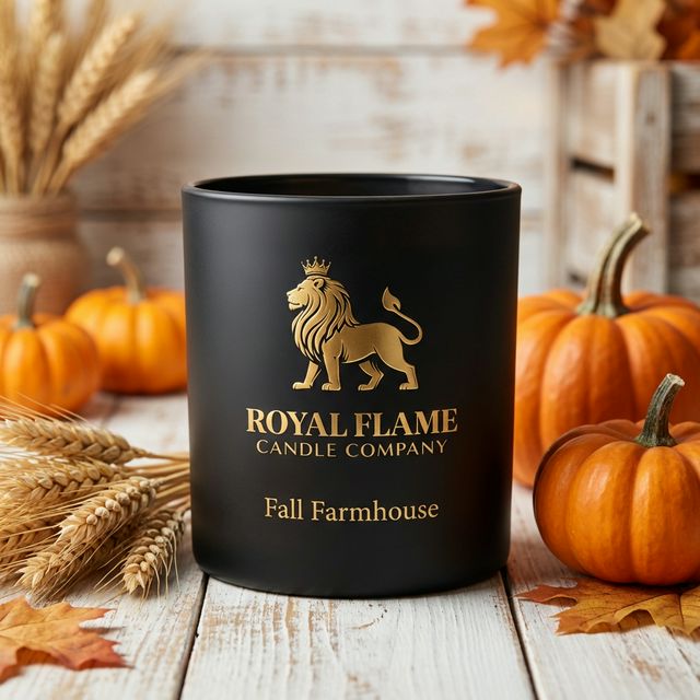 Fall Farmhouse - Royal Flame Candle Co - Obsidian Collection