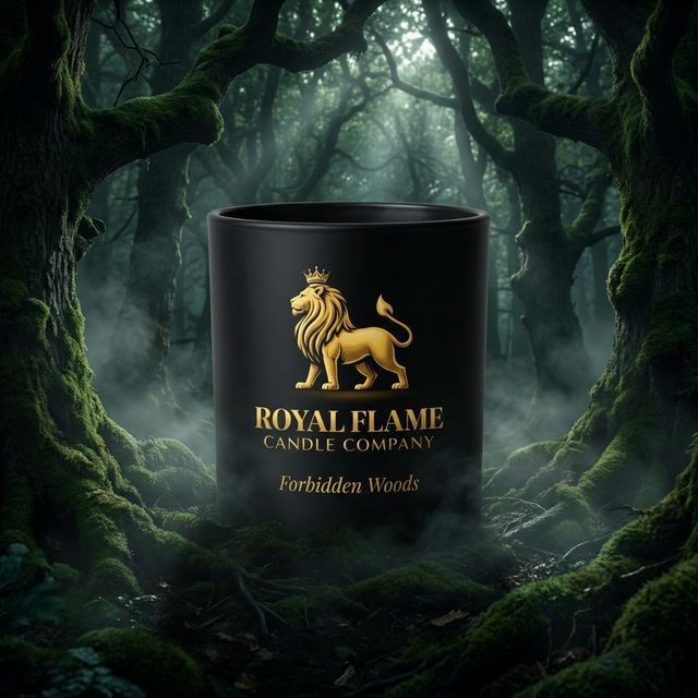 Forbidden Woods - Royal Flame Candle Co - Obsidian Collection