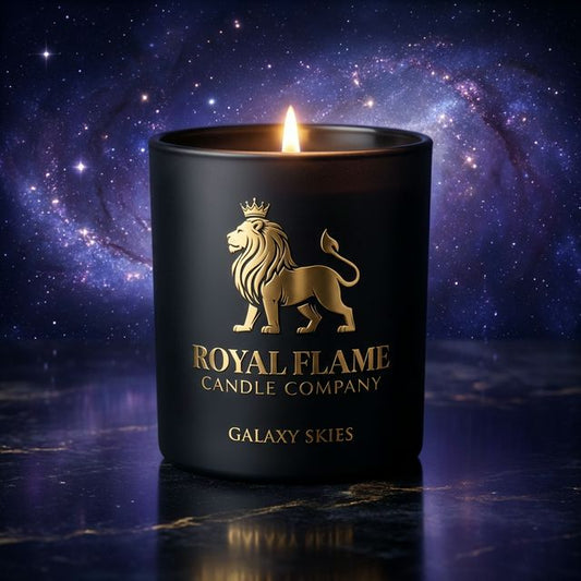 Galaxy Skies - Royal Flame Candle Co - Obsidian Collection