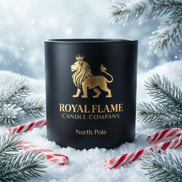 North Pole - Royal Flame Candle Co - Obsidian Collection
