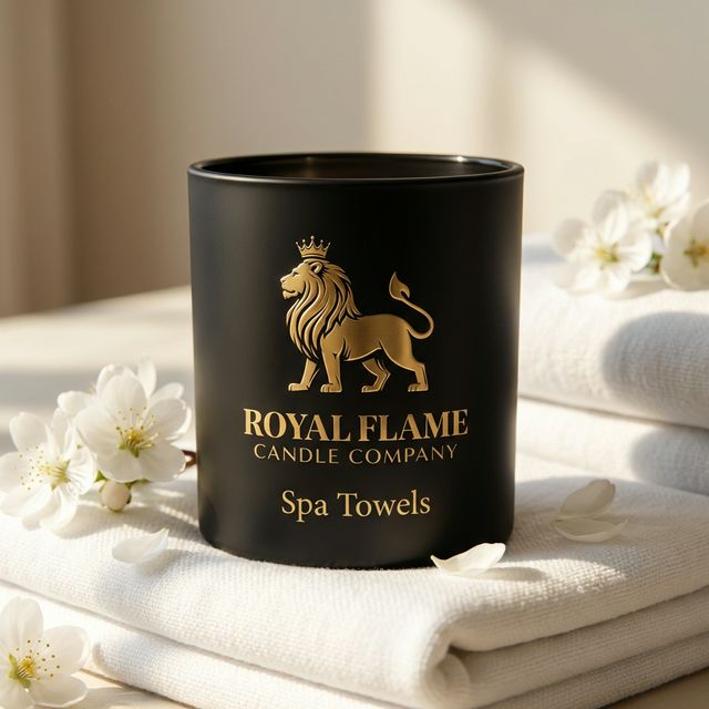 Spa Towels - Royal Flame Candle Co - Obsidian Collection